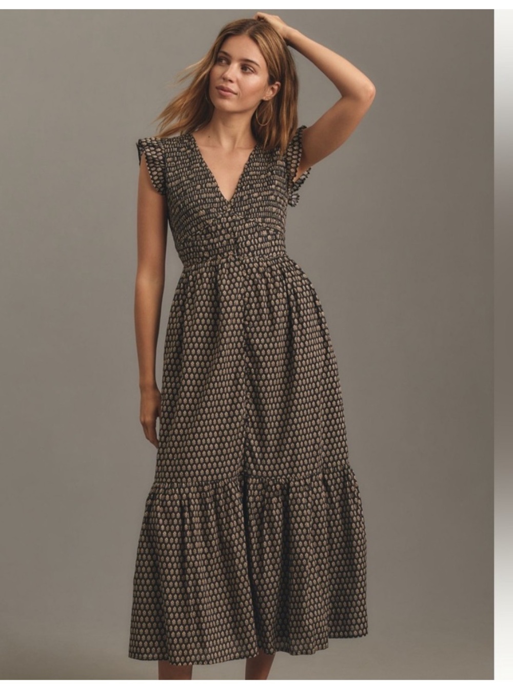 Anthropologie Peregrine Midi Dress